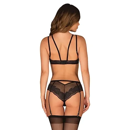 Set Obsessive Allastia Negru S-M