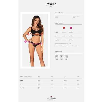 Set Obsessive Roxelia Negru XS-S