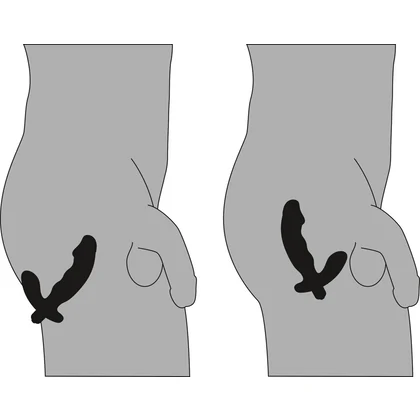 Stimulator Prostată Rebel Penis-Shaped Negru
