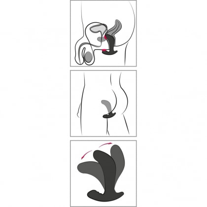Stimulator Prostată Twisting Tom Negru