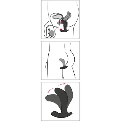 Stimulator Prostată Twisting Tom Negru