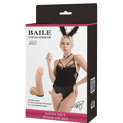 Strap On cu Testicule Ultra Cyberskin