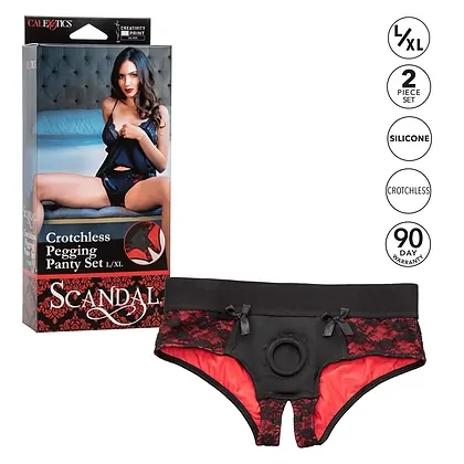 Strap-On Scandal Decupat Set L-XL Negru