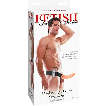 Strap On Vibrating Hollow 20cm