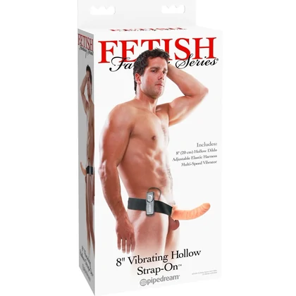 Strap On Vibrating Hollow 20cm