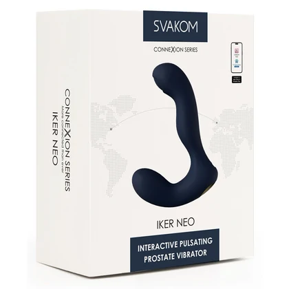 Svakom Iker Neo – Vibrator Prostatic 5+5, Reîncărcabil Albastru
