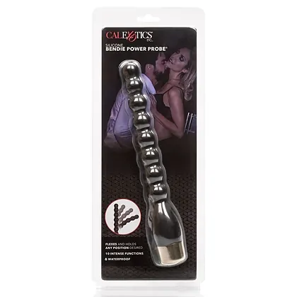 Vibrating Silicone Bendie Power Probe Negru