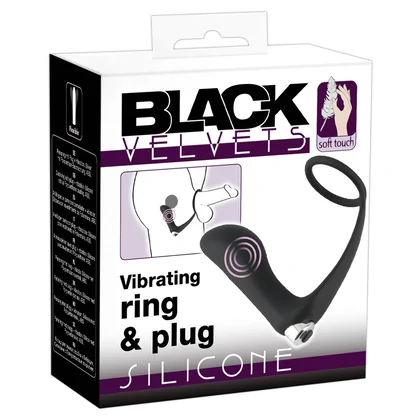 Vibrator Anal Cu Inel Black Velvets Negru