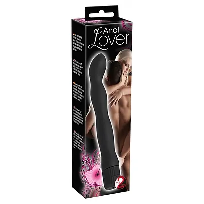 Vibrator Anal Lover 18cm Negru