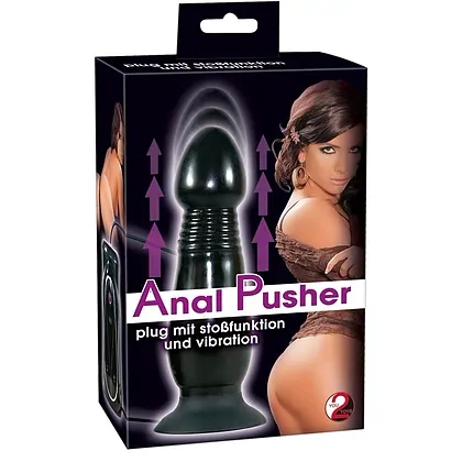 Vibrator Anal Pusher Negru