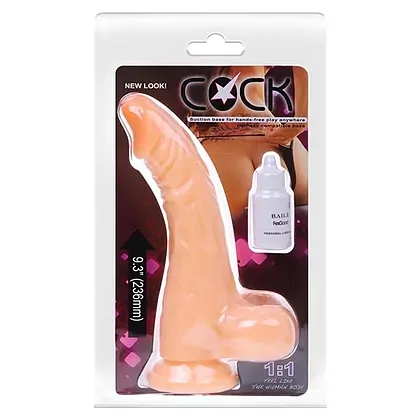 Vibrator Cu Ventuză Baile 21cm