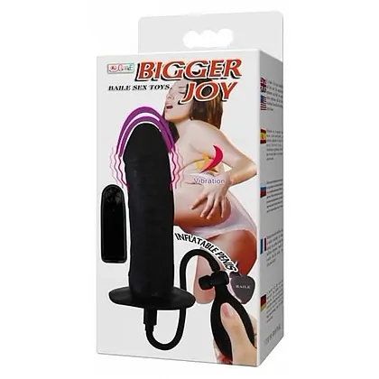 Vibrator Realistic Bigger Joy Inflatable Negru