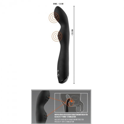 Vibrator Rebel P-Spot Negru
