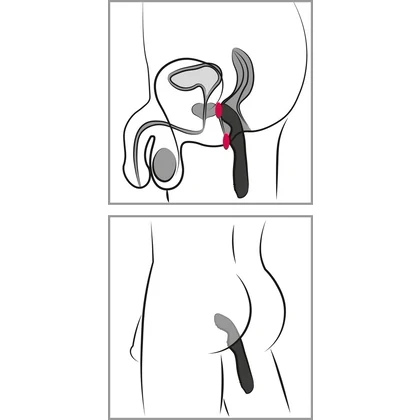 Vibrator Rebel P-Spot Negru