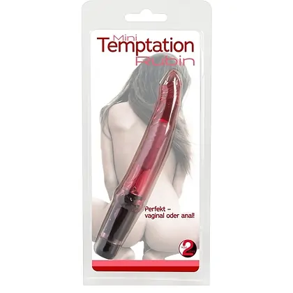Vibrator Temptation Ruby 16.5cm Roșu