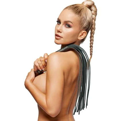 ZADO Flogger Din Piele Naturală – Design Discret Negru