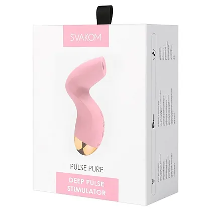 Pulse Pure SVAKOM Stimulator Clitoridian Reîncărcabil Roz