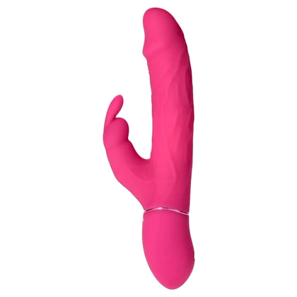 Rabbit Thrill Bunny Vibrator Reîncărcabil, Stimulator Dublu G Roz