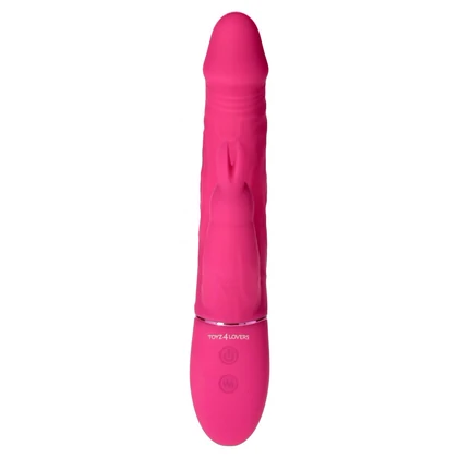 Rabbit Thrill Bunny Vibrator Reîncărcabil, Stimulator Dublu G Roz