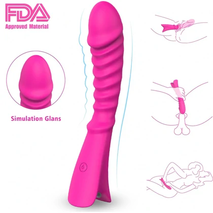 Real Wave Fucsia 9 Moduri Reîncărcabil — Vibrator Punct G Roz