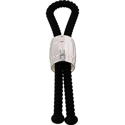 Rebel Heavy Rope Inel Reglabil Pentru Penis și Testicule Negru