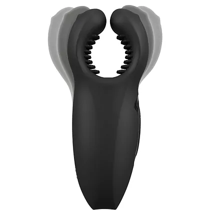 Rebel Man Wand 3 Motoare, 10x10 Moduri, Reîncărcabil Negru