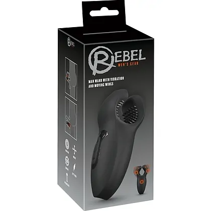 Rebel Man Wand 3 Motoare, 10x10 Moduri, Reîncărcabil