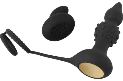 Rebel RC Dop Anal Vibrator cu Inele 10 Moduri Wireless Negru