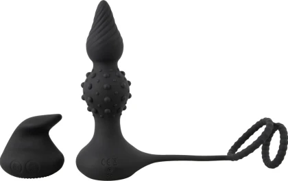 Rebel RC Dop Anal Vibrator cu Inele 10 Moduri Wireless Negru