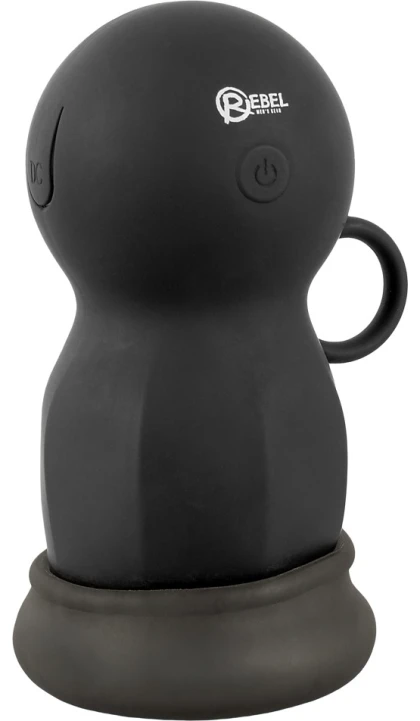 Rebel Shaker – Masturbator cu Scuturare 3 Trepte, Reîncărcabil Negru