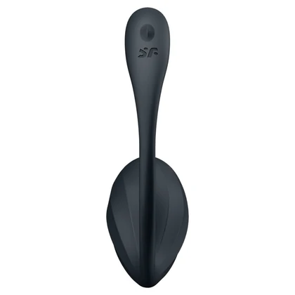 Ribbed Petal Satisfyer — 12 Programe, silicon Moale, Impermeabil Negru
