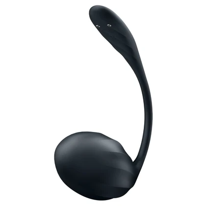 Ribbed Petal Satisfyer — 12 Programe, silicon Moale, Impermeabil Negru