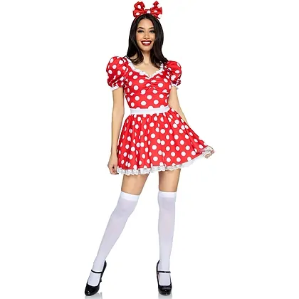 Rochie Leg Avenue Polka Dot Rosu M
