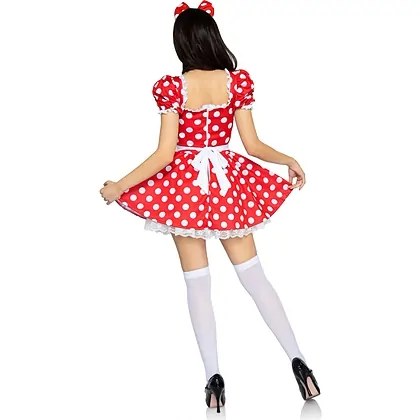 Rochie Leg Avenue Polka Dot Rosu M