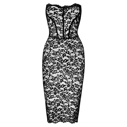 Rochie Noir Handmade Brenda Neagră S