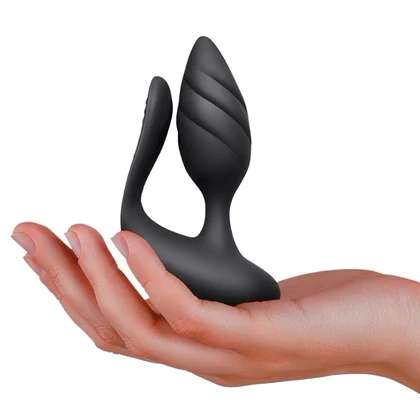 Rocks-Off Cocktail Dual Motored Couples Toy Negru