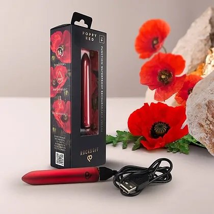 Rocks-Off - Rechargeable Bullet Vibrator - Poppy Red
