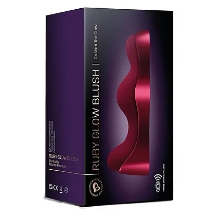 Rocks-Off Ruby Glow Blush — 2 Motoare, USB Reîncărcabil Vişiniu