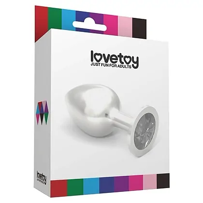 Rosebud Plug Metal L cu Bijuterie Fuchsia Lovetoy Argintiu