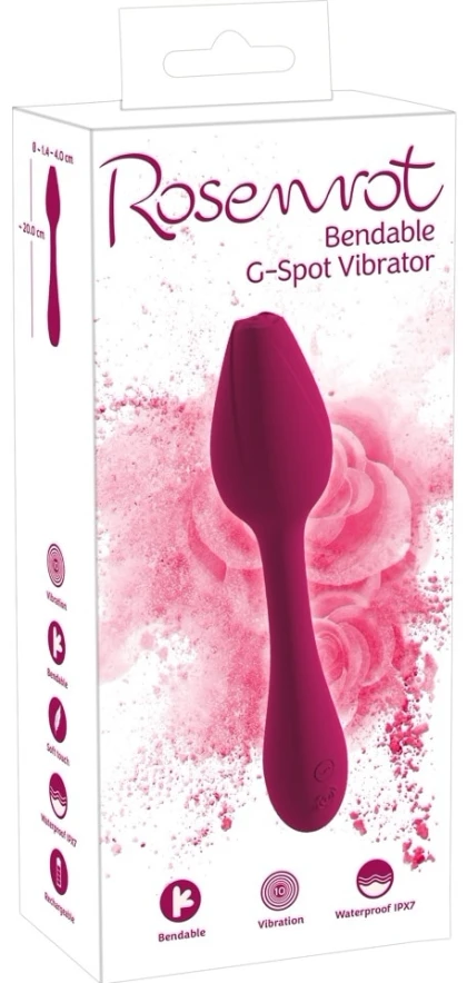 Rosenrot Rose Punct G, 10 Moduri, Reîncărcabil, 20 cm Roz