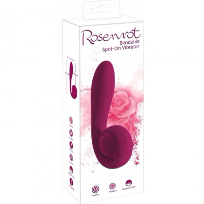 Rosenrot Vibrator Flexibil, 2 Motoare, 10 Moduri Roșu