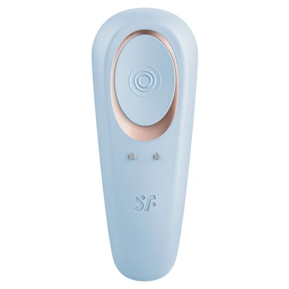 Satisfyer Double Classic Vibrator Cuplu Reîncărcabil Albastru