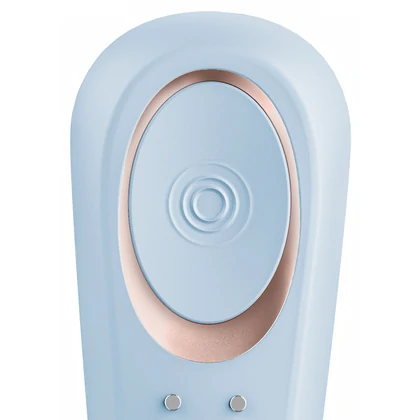 Satisfyer Double Classic Vibrator Cuplu Reîncărcabil Albastru