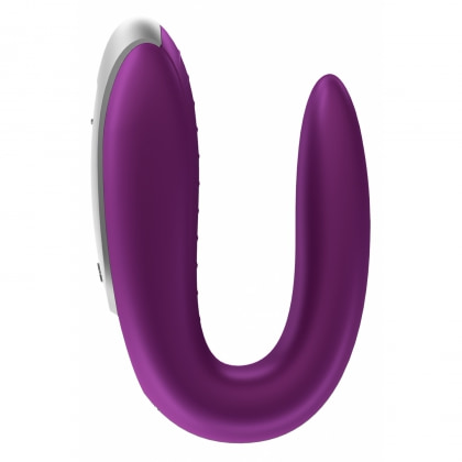 Vibrator Smart Satisfyer Double Fun pentru Cupluri Mov