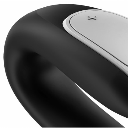 Vibrator Satisfyer Double Fun pentru Cuplu Negru