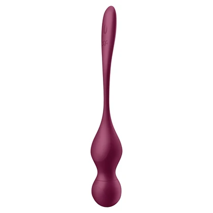 Satisfyer Love Birds Vary Set Kegel Reîncărcabil 3 Greutăți Vișiniu