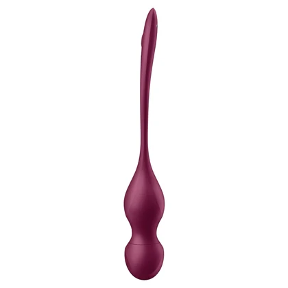 Satisfyer Love Birds Vary Set Kegel Reîncărcabil 3 Greutăți Vișiniu