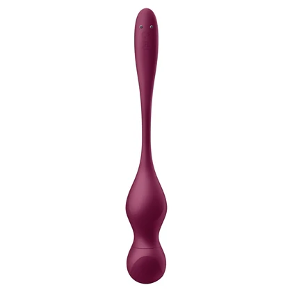 Satisfyer Love Birds Vary Set Kegel Reîncărcabil 3 Greutăți Vișiniu