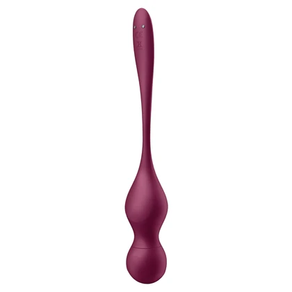 Satisfyer Love Birds Vary Set Kegel Reîncărcabil 3 Greutăți Vișiniu