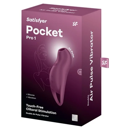 Satisfyer Pocket Pro 1 – Mov, 11+12 Programe, Reîncărcabil
